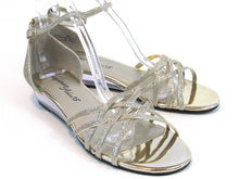Easy Street Tarrah Wedge Dress Sandal (Women's) - Gold - Sz 9 W