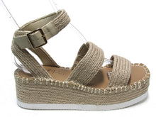 Wild Pair Showstopr Espadrille Platform Wedge Sandal (Women's) - Beige - Sz 9 M