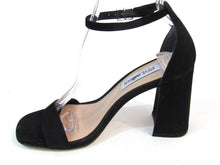 Steve Madden Dillion Ankle Strap Two Piece Block Heel Sandal - Black - 6.5 M