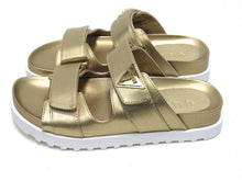 Guess Fabula Lug Sole Flat Sandal (Women's) - Gold - Sz 7 M