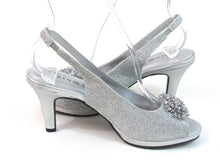 Karen Scott Breena Slingback Peep Toe Pumps (Women's) - Silver - Sz 6.5