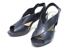 Easy Street Christy Slingback  Peeptoe Dress Sandal (Women's) - Navy - Sz 8.5 WW