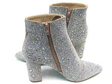 Betsey Johnson Cady Rhinestone Bootie (Women's) - Silver - Sz 7.5 M