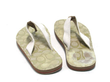 Coach Zak Signature Flip Flops (Women's) - Biege - Sz 6 M