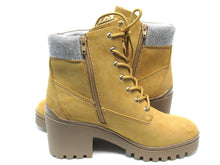 Wild Pair Bentli Embellished Lug Sole Combat Boot (Women's) - Tan - Sz 10 M