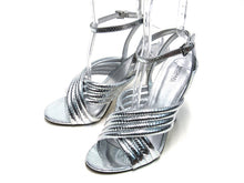 Michael Kors Royce Quilted Metallic Embossed Sandal (Women's) - Silver - Sz 10 M
