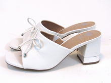 GC Shoes Adison Heeled Slide Sandal (Women's) - White - Sz 7.5 M
