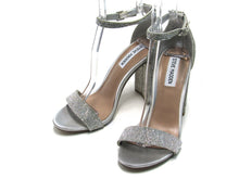 Steve Madden Carrson Block Heeled Dress Sandal (Women's) - Silver - Sz 7.5 M