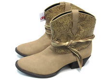 Dingo Valerie Cowboy Bootie (Women's) - Tan - Sz 9 M