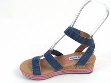 Steve Madden JBandi Wedge Sandal (Girls) - Blue - Sz 4 M; 34