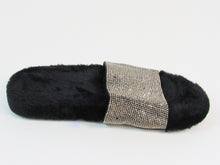 INC International Concepts Feymin Faux Fur Slipper (Women's) - Black/Slvr - 5 M