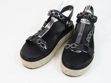 Karl Lagerfeld Paris Palma Chain Detail Sandal (Women's) - Black - 9 M; 40 B