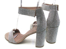 Jeffrey Campbell Lindsay Block Heeled Sandal (Women's) - Silver - Sz 8 M