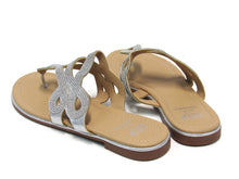 GC Shoes Amelia Flat Sandal (Women's) - Silver - Sz 9 M