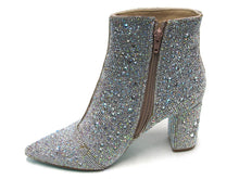 Betsey Johnson Cady Rhinestone Bootie (Women's) - Silver - Sz 7.5 M