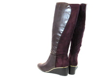 Alfani Beverly Knee-High Wedge Boot (Women's) - Wine - Sz 10 M