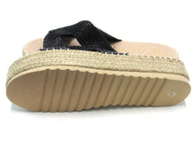 Beach by Matisse Cool Off Espadrille Platform Sandal (Women's) - Black - Sz 10 M