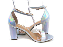 Madden Girl Beella Two-Piece Block Heeled Sandal (Women's) - Silver - Sz 10 M