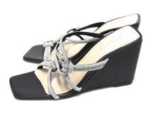 Schutz Lauryn Slip-On Dress Wedge Sandal (Women's) - Black - Sz 7 B