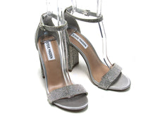 Steve Madden Carrson Block Heeled Dress Sandal (Women's) - Silver - Sz 7.5 M