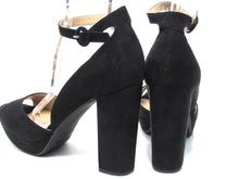Sun + Stone Reeta Peep Toe Platform Sandal (Women's) - Black - Sz 12 M