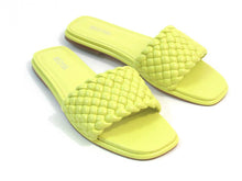 Michael Kors Amelia Slide Sandal (Women's) - Limelight - 7.5 M;  EU 37.5