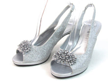Karen Scott Breena Slingback Peep Toe Pumps (Women's) - Silver - Sz 6.5