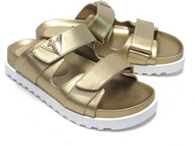 Guess Fabula Lug Sole Flat Sandal (Women's) - Gold - Sz 7 M