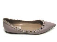 Valentino Garavani Rockstud Pointed Toe Flat Sandal (Women's) - Biege - Sz 5.5 M