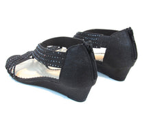 Charter Club Ginifur Wedge Sandal (Women's) - Black - Sz 8 M