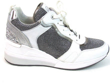 Michael Kors Crista Trainer Sneaker (Women's) - White/Silver - Sz 9 M