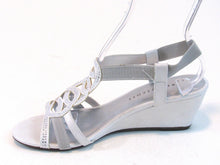 Karen Scott Denice Slingback Wedge Sandal (Women's) - Silver - Sz 9 M