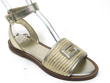 Guess Shay Logo One Band Ankle Strap Sandals (Women's) - Gold - Sz 7.5 M