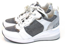 Michael Kors Crista Trainer Sneaker (Women's) - White/Silver - Sz 9 M