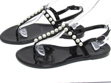 Stuart Weitzman Goldie Jelly Thong Sandals (Women's) - Black - Sz 7 M (REPAIRED)