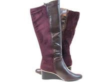 Alfani Beverly Knee-High Wedge Boot (Women's) - Wine - Sz 10 M