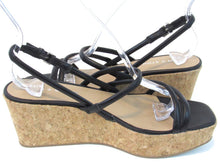 Sun + Stone Bella Strappy Platform Wedge Sandal (Women's) - Black - Sz 7.5 M
