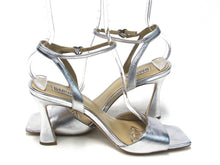 Badgley Mischka Cady Ankle Strap Sandal (Women's) - Silver - Sz 8.5 M