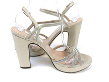 Nina Saralyn High-Heel Platform Sandal (Women's) - Platino Metallic - Sz 9.5 M