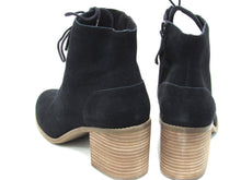 Toms Evelyn Lace-Up Ankle Boot (Women's) - Black Suede - Sz 12 M