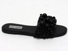 Steve Madden Knicky Beaded Flat Slide Sandal (Women's) - Black - Sz 6 M