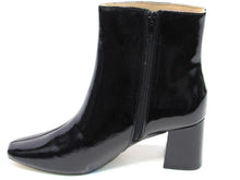 Journee Collection Haylinn Faux Patent Ankle Boot (Women's) - Black - Sz 9.5 M
