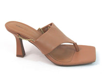 Open Edit Quentin Heeled Square Toe Sandal - Tan - 7.5 M; 37.5 EU