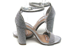 Steve Madden Carrson Block Heeled Dress Sandal (Women's) - Silver - Sz 7.5 M