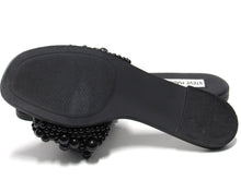 Steve Madden Knicky Beaded Flat Slide Sandal (Women's) - Black - Sz 6 M