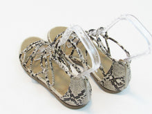 Sun + Stone Oliviah Strappy Flat Sandal (Women's) - Snake - 6 M;  EU 36.5