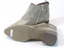 Hispanitas Embossed Patent Pointed Toe Bootie (Women's) - Natural - Sz 37.5 EU