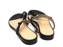 Givenchy Elba Slip-On T-Strap Flat Sandal (Women's) - Black - Sz 7.5 M; 38 EU