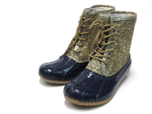 Sugar Skylar Gold Glitter Duck Boot (Women's) - Navy - Sz 7 M