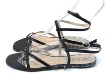 Journee Collection Serissa Strappy Flat Sandal (Women's) - Black - Sz 11 M